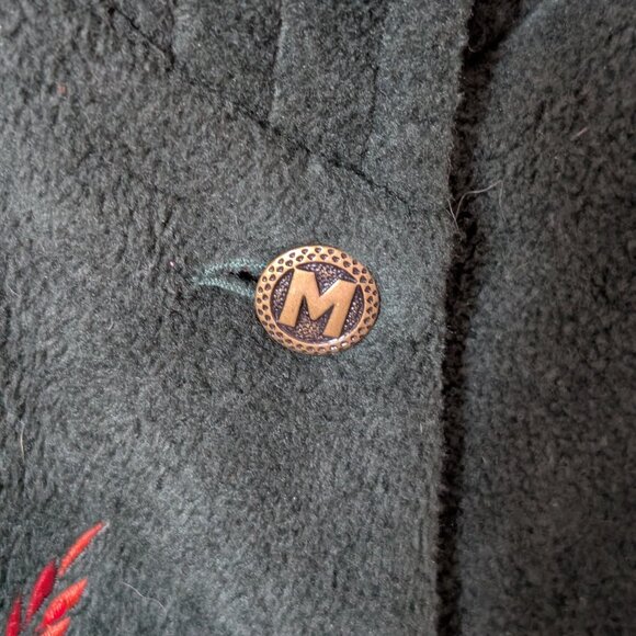 Vintage Bob Mackie Wearable Art Embroidered Autumn Leaf Jacket Artsy Maximalist - Picture 4 of 8